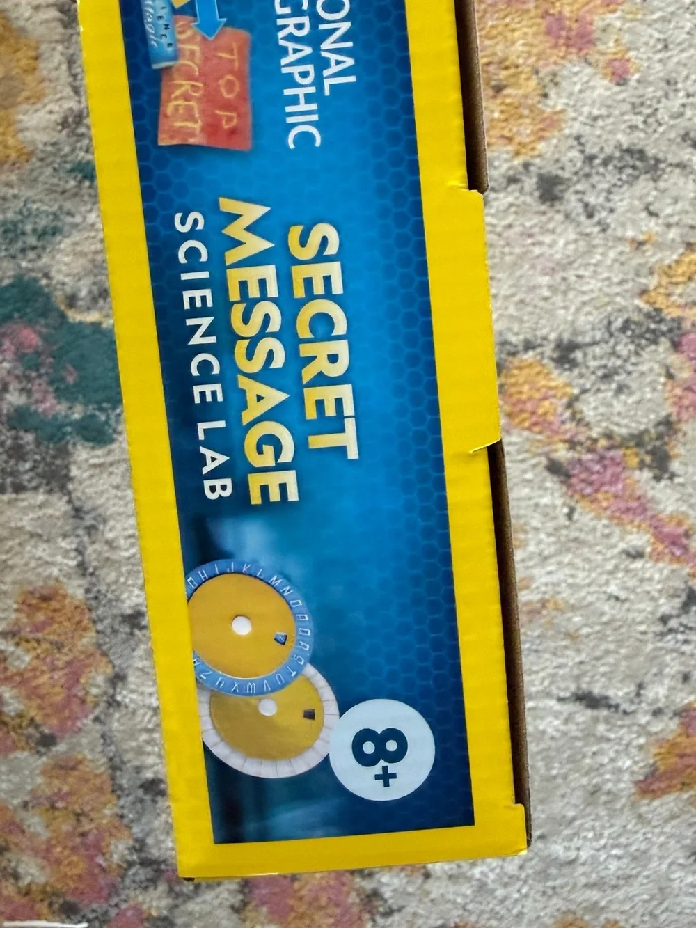 National Geographic Secret Message Science Lab - Blue & Yellow Packaging